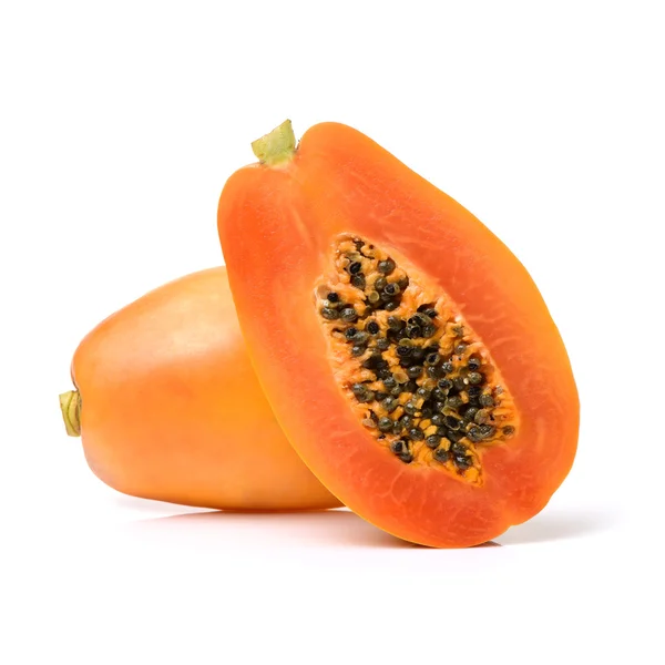 Papaya-Frucht isoliert auf einem — Stockfoto