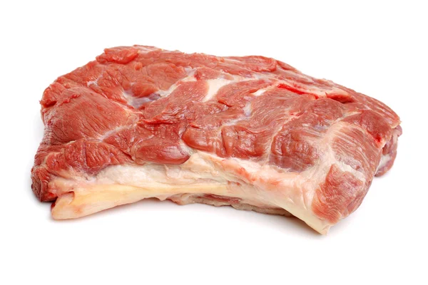 Carne crua isolada em branco — Fotografia de Stock