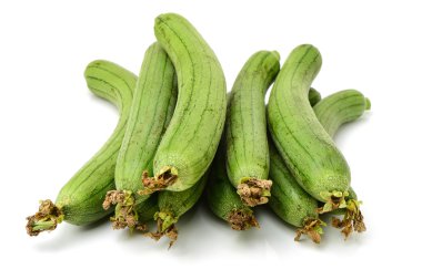 beyaz üzerine taze lif kabağı 