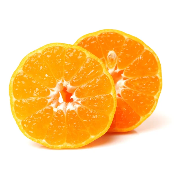 Arancio mandarino su sfondo bianco — Foto Stock