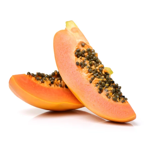 Papaya gyümölcs elszigetelt egy — Stock Fotó