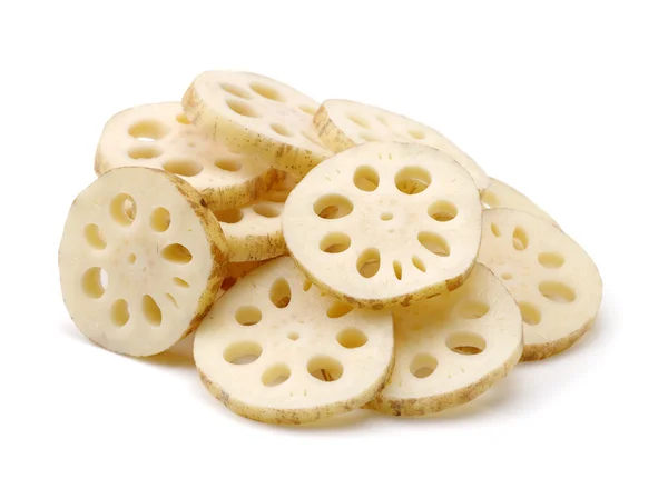 Lotus root on the white — Stock Photo, Image