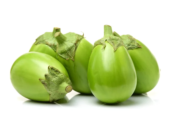 Fresh green eggplants — Stock Photo, Image