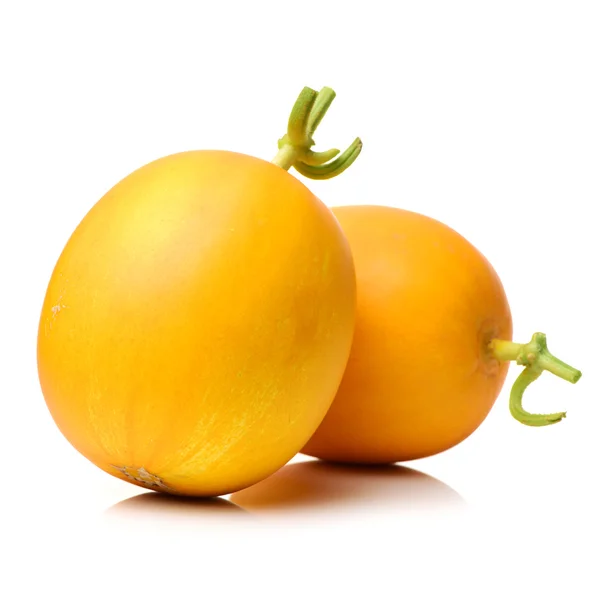 Melons de miellat jaune isolés sur — Photo