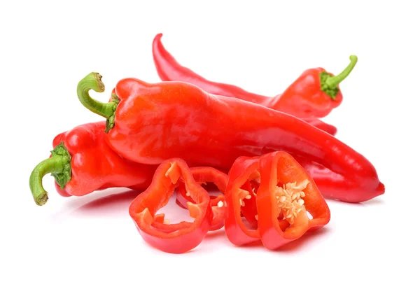Peppers on white background — Stock Photo, Image
