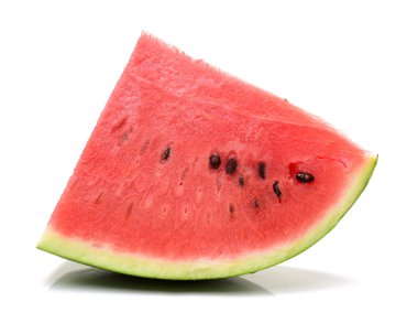 Beyaz arkaplanda karpuz izole