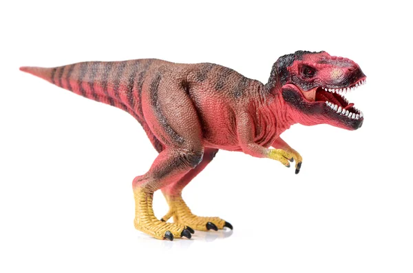 Tyrannosaurus dinossauro brinquedo no branco — Fotografia de Stock