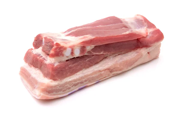 Pork belly on white background — Stock Photo, Image
