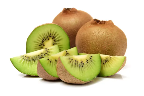 Fruta kiwi inteira e sua — Fotografia de Stock