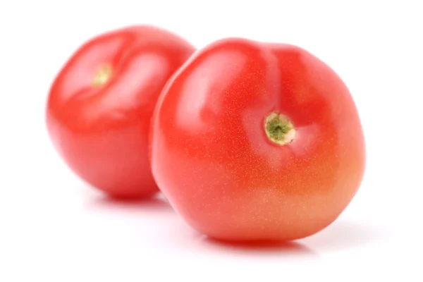 Два больших красных помидора — стоковое фото