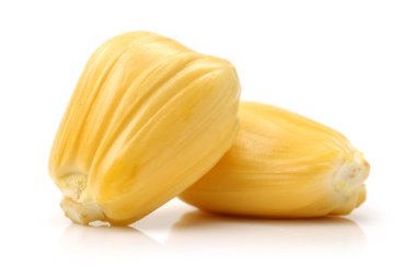 Beyaz arkaplanda Jackfruit izole