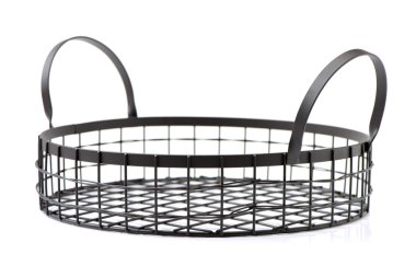 tel sepet beyaz arka plan üzerinde