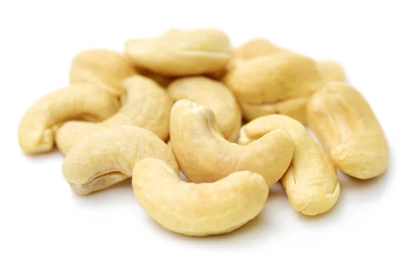 Cashew nuts on white background — Stock Photo, Image