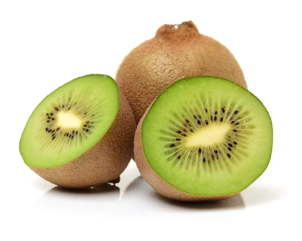 Whole kiwi fruit and his — Stock Photo, Image