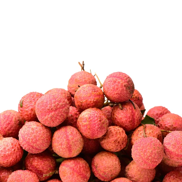 Свежий личи (Litchi chinensis) изолирован — стоковое фото