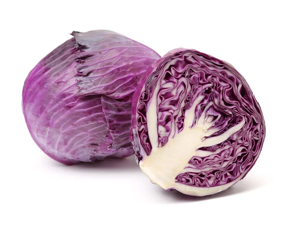 Red Cabbage on white isolated. — Stock Photo, Image