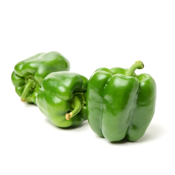 Fresh green bell pepper (capsicum) Royalty Free Stock Images