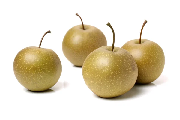 Четыре свежих яблока — стоковое фото
