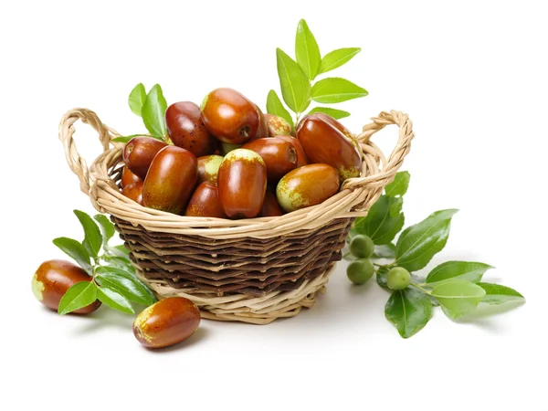 Chinese date in basket — Stock Photo, Image