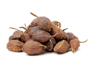 Beyaz arkaplanda baharat karanfilleri