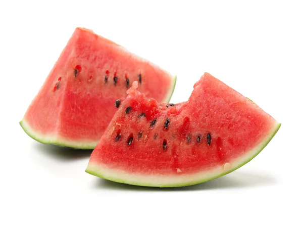 Krajíc melounu na bílém — Stock fotografie