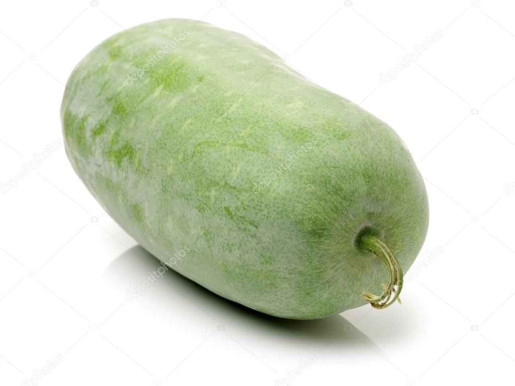 Winter melon on white background Stock Photo by ©jianghongyan 123514980