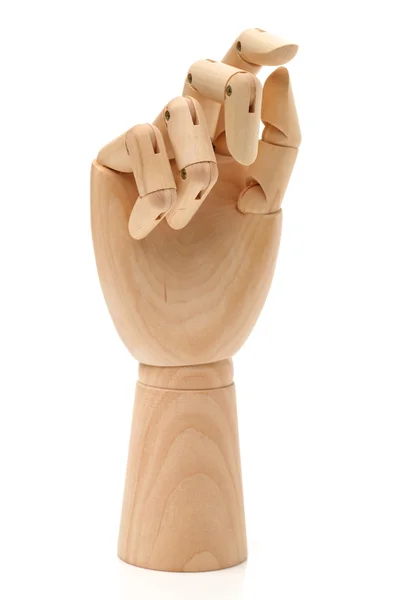 Искусственная деревянная рука — стоковое фото