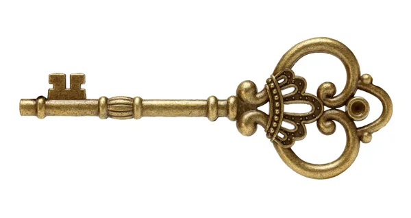 Old brass key Stock Image