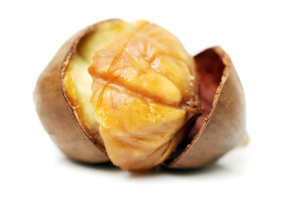 Peeled roasted chestnut — Stock Photo, Image