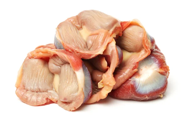 Syrové kuřecí žaludky — Stock fotografie