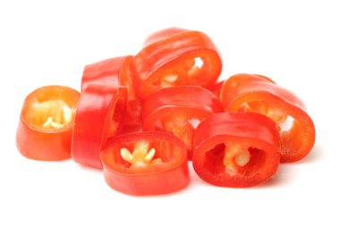 kırmızı biber biber dilimleri