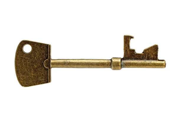 Old brass key — Stock Photo, Image