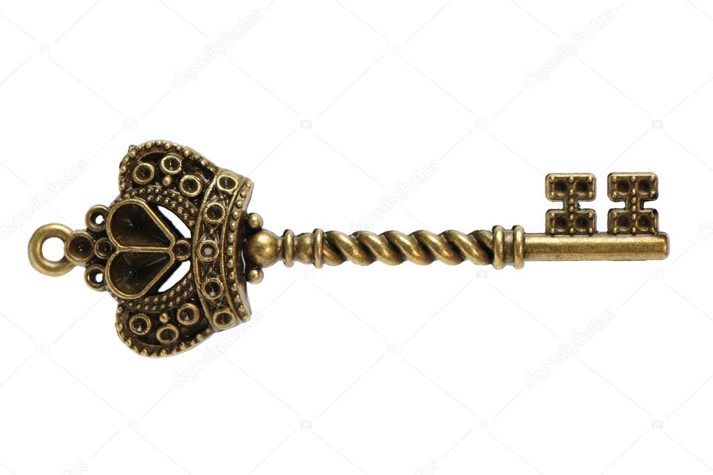 Old brass key