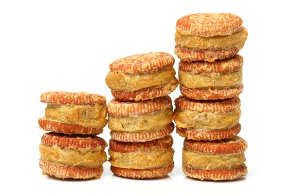 Sandwich koekjes met kastanjes — Stockfoto