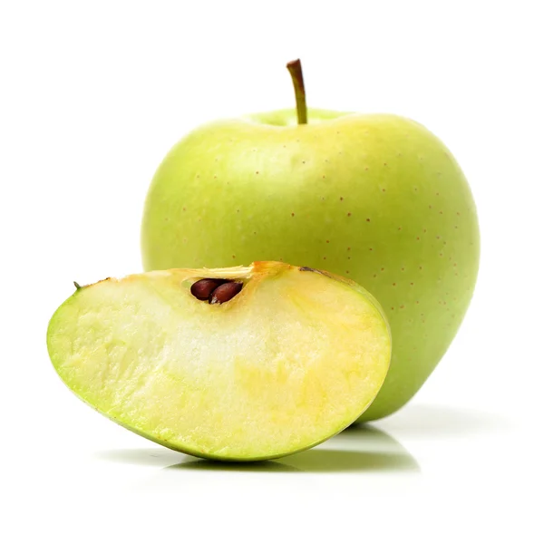 Grönt äpple — Stockfoto