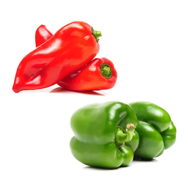 Red and Green pepper — Stock Photo, Image