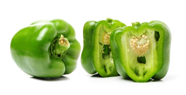 Green pepper halves — Stock Photo, Image