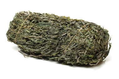 kıyılmış, kurutulmuş yosun yeşil