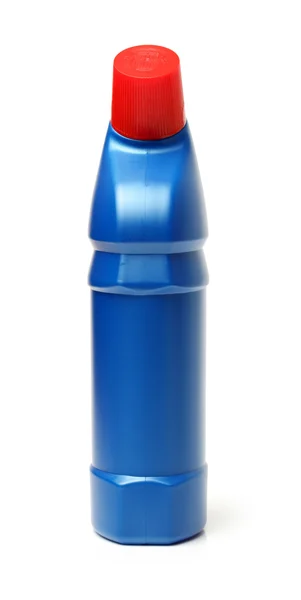Bottiglia di plastica con detergente — Foto Stock