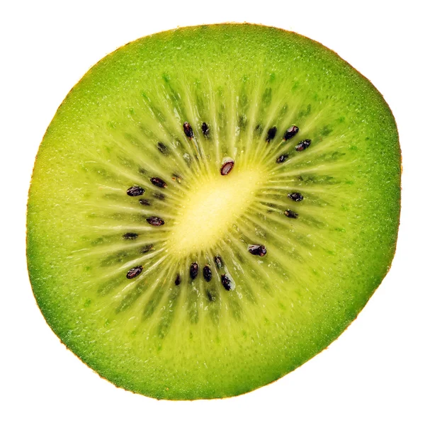 A slice of kiwi with its pits — Stock Photo, Image