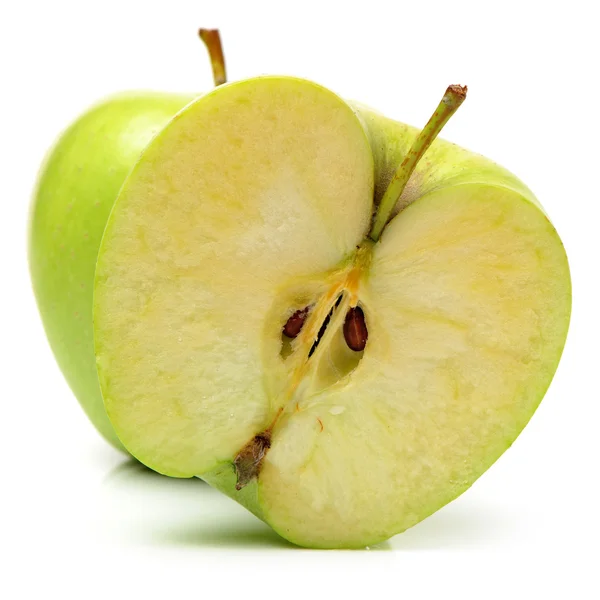 Green apples isolated on white background — Stock Photo, Image