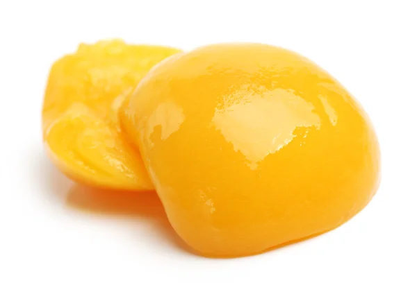 Peach halves — Stock Photo, Image