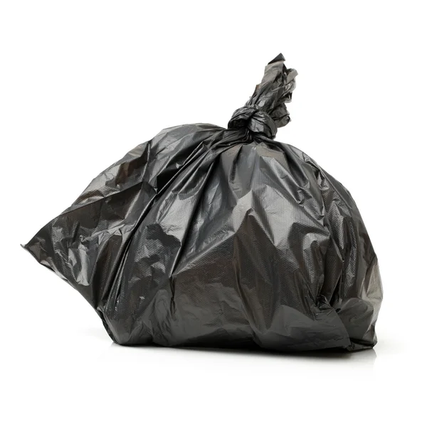 Black bag of rubbish — Stock Photo, Image