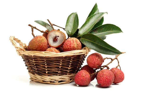 Lychee fruit. Fresh lychees — Stock Photo, Image