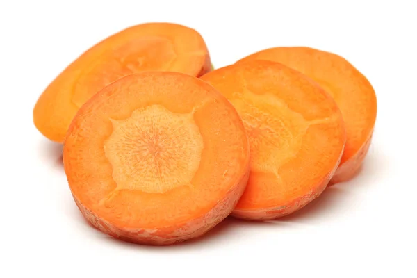 Carota fresca su sfondo bianco — Foto Stock