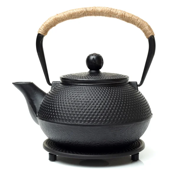 铁日本茶壶 免版税图库图片