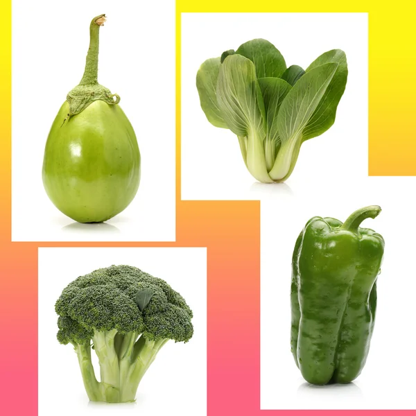 Zestaw zielone warzywa — Zdjęcie stockowe