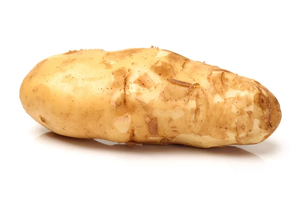 Potatis på vit — Stockfoto