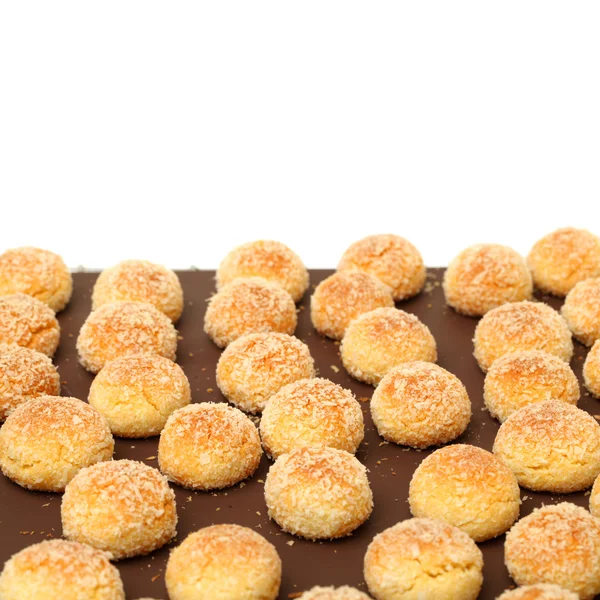 Orange snowball cookies — Stock Photo, Image