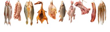 Farklı tip-in ham karşılamak ve balık